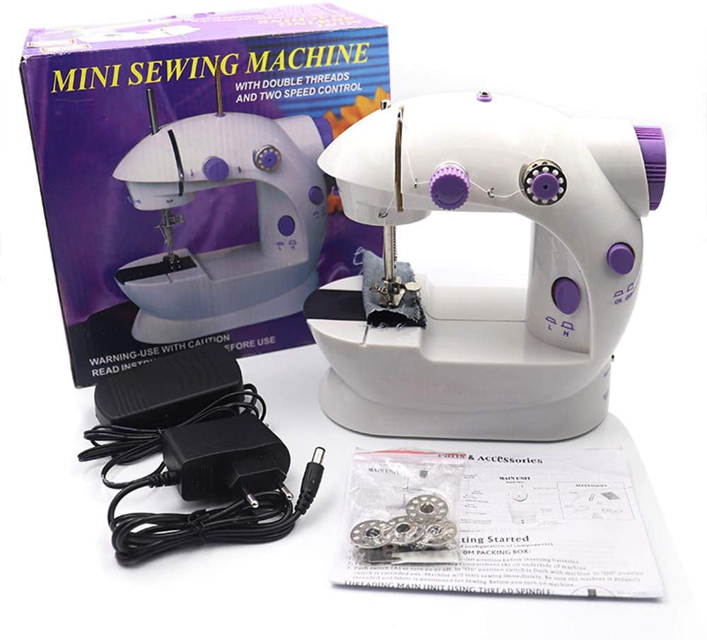 Máquina de coser pequeña máquina de coser portátil para la familia