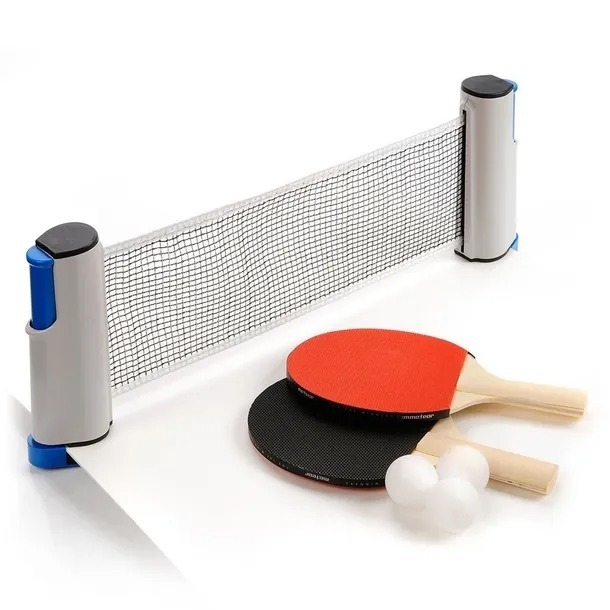 Red de ping pong, juega en cualquier lugar, red de tenis de mesa retráctil  para cualquier mesa, red de ping pong portátil ajustable para cualquier –  Yaxa Colombia
