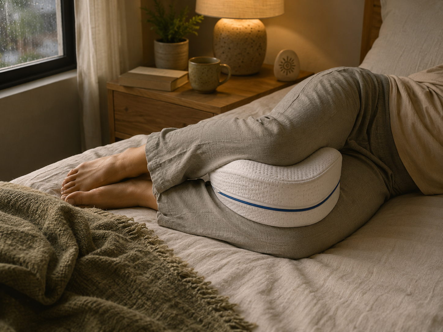 Almohada Ortopédica Piernas Rodillas Separador En Corazon