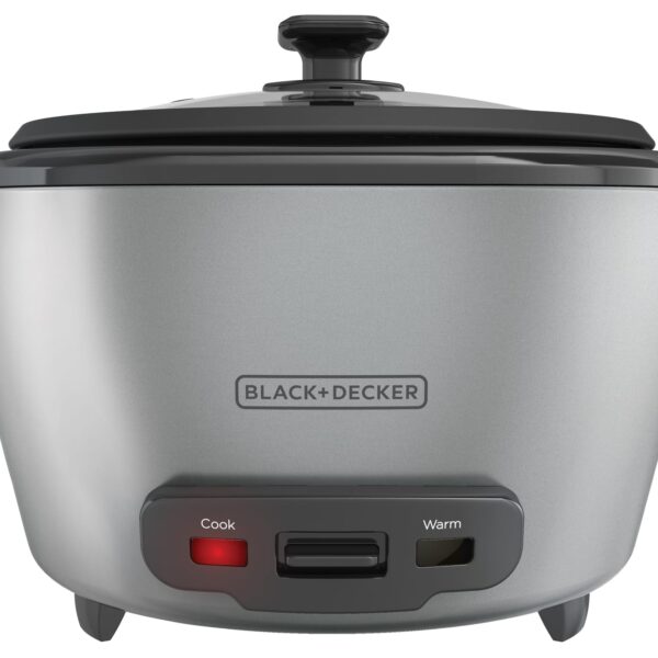 Olla Arrocera Black + Decker 20 Tazas Tapa Vidrio Y Vaporera - Imagen 4