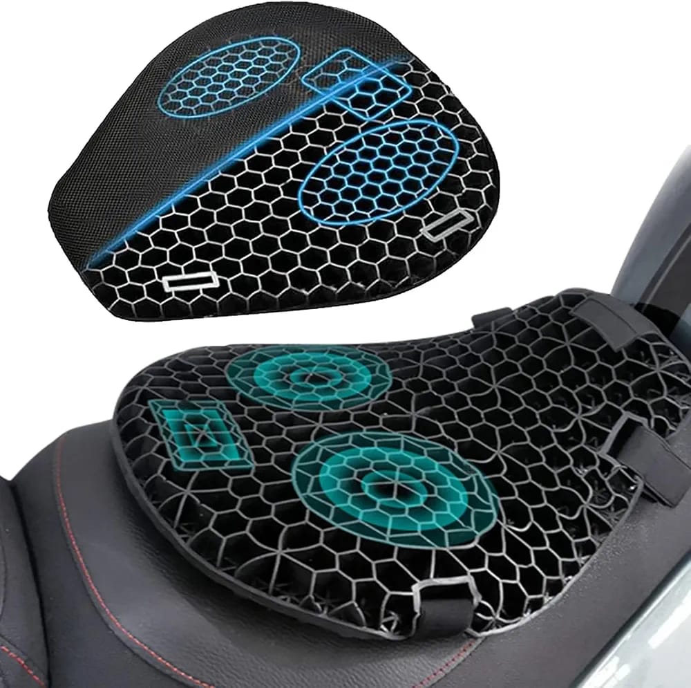 Cojin silicona gel universal para moto impermeable con funda - Imagen 7