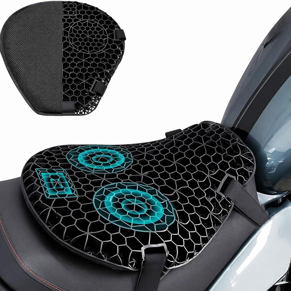 Cojin silicona gel universal para moto impermeable con funda - Imagen 6